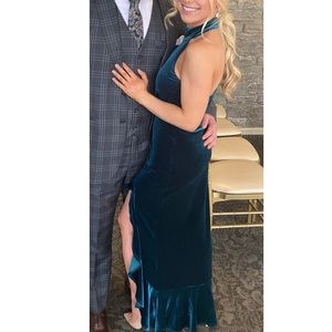 AYLA MAXI DRESS DEEP TEAL- For Love & Lemons